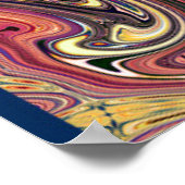 Abstraktes Splash-Design Poster (Ecke)