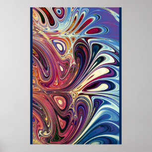 Abstraktes Splash-Design Poster