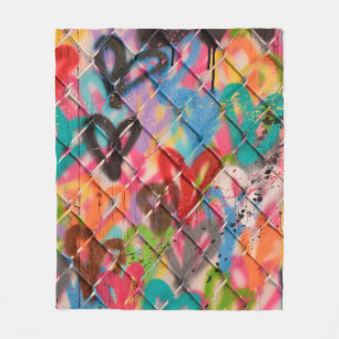 Abstraktes Spray Paint Texture Background Art, Str Fleecedecke