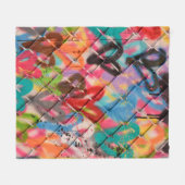 Abstraktes Spray Paint Texture Background Art, Str Fleecedecke (Vorderseite (Horizontal))