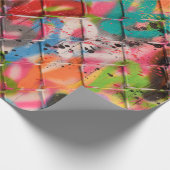 Abstraktes Spray Paint Texture Background Art, Str Geschenkpapier (Ecke)