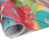 Abstraktes Spray Paint Texture Background Art, Str Geschenkpapier (Rolleneckpunkt)
