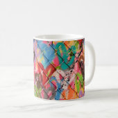 Abstraktes Spray Paint Texture Background Art, Str Kaffeetasse (VorderseiteRechts)
