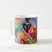 Abstraktes Spray Paint Texture Background Art, Str Kaffeetasse (Vorderseite Links)