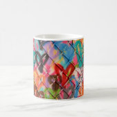 Abstraktes Spray Paint Texture Background Art, Str Kaffeetasse (Mittel)