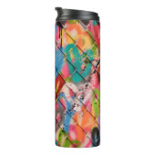 Abstraktes Spray Paint Texture Background Art, Str Thermosbecher (Nach rechts gedreht)