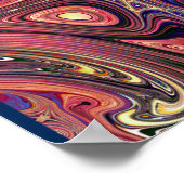 Abstraktes Spritzdesign Poster (Ecke)