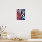 Abstraktes Spritzdesign Poster (Küche)