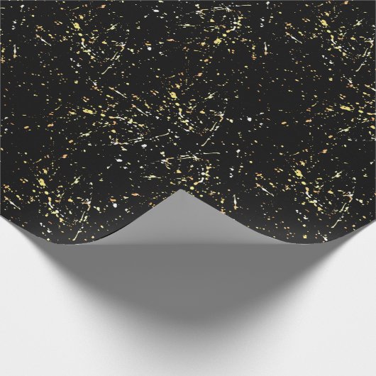 Abstraktes Spritzer-Design Geschenkpapier (Ecke)