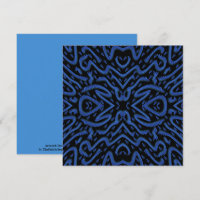Abstraktes stacheliges Kamm-Muster in blauen Farbe
