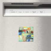 Abstraktes Stadtbild Malerei Magnet (In Situ (Geschirrspüler))