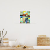 Abstraktes Stadtbild Malerei Poster (Küche)