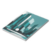 Abstraktes Stadtbild Moderne Architektur Hintergru Notizblock (Rotiert)