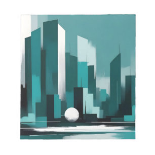 Abstraktes Stadtbild Moderne Architektur Hintergru Notizblock