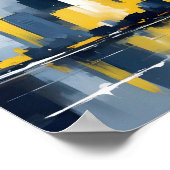 Abstraktes Stadtbild Moderne Architektur Hintergru Poster (Ecke)