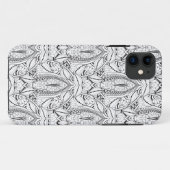 Abstraktes Stammes- Gekritzel Case-Mate iPhone Hülle (Rückseite (Horizontal))