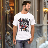 Abstraktes Stammesgefühl - kühne Lila Schwarze Sta T-Shirt