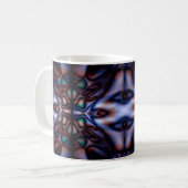 Abstraktes Stammesmuster Kaffeetasse (Vorderseite Links)
