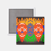 Abstraktes Stammesmuster Magnet (Vorderseite/Rückseite)