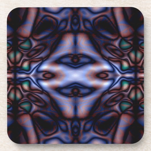 Abstraktes Stammesmuster Untersetzer (Vorderseite)