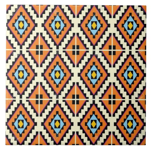 Abstraktes Stammmuster Fliese (Vorderseite)