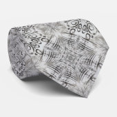 Abstraktes Stanztink Tropical Fabric Painting Krawatte (Gerollt)