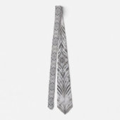 Abstraktes Stanztink Tropical Fabric Painting Krawatte (Rückseite)