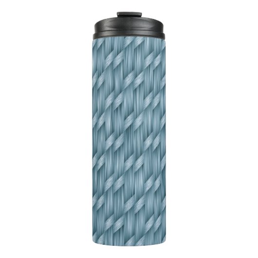 Abstraktes Stapelmuster | Thermobecher Thermosbecher (Vorderseite)