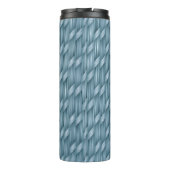 Abstraktes Stapelmuster | Thermobecher Thermosbecher (Rückseite)