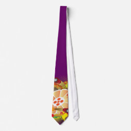 Abstraktes Steelpan mit Pansticks und Paint Splash Krawatte