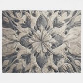 Abstraktes Steppdesign Fleecedecke (Vorderseite (Horizontal))
