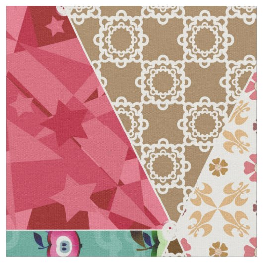 Abstraktes Steppquilt-Retro-Vintag Stoff (Nahaufnahme)