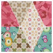 Abstraktes Steppquilt-Retro-Vintag Stoff (Muster)