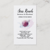 *~* abstraktes Sterne Cosmo Visitenkarte (Rückseite)