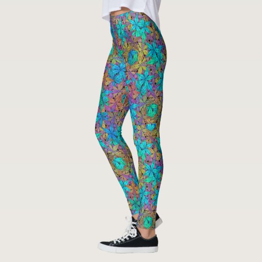 Abstraktes Sternmuster Leggings (Links)