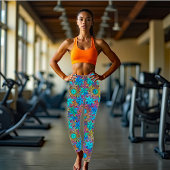 Abstraktes Sternmuster Leggings