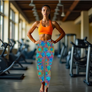 Abstraktes Sternmuster Leggings