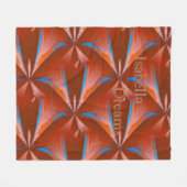 Abstraktes Sternmuster Personalisiert Fleece Blank (Vorderseite (Horizontal))