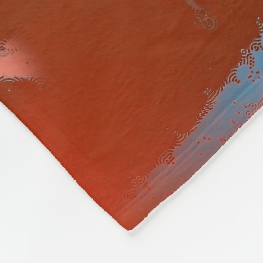 Abstraktes Sternmuster Personalisiert Fleece Blank (Ecke)