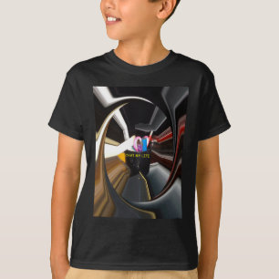 Abstraktes Stilleben Teetasse Bürobedarf Kunst T-Shirt