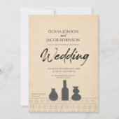 Abstraktes Stillleben | Einladung zur Hochzeit von (Vorderseite)