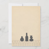 Abstraktes Stillleben | Einladung zur Hochzeit von (Rückseite)