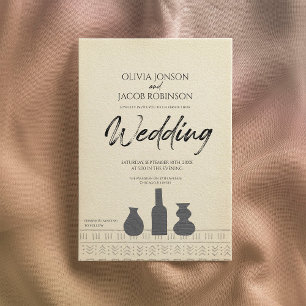 Abstraktes Stillleben   Einladung zur Hochzeit von