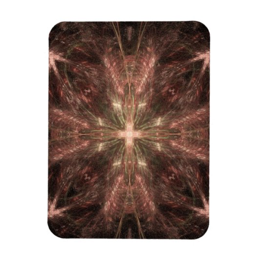 Abstraktes Strahlgold Cross Magnet (Vertikal)