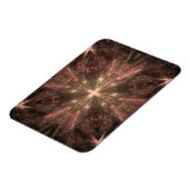 Abstraktes Strahlgold Cross Magnet (Linke Seite)