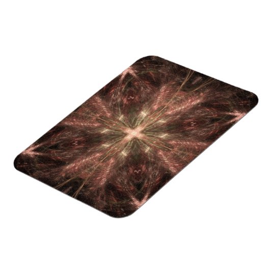 Abstraktes Strahlgold Cross Magnet (Linke Seite)