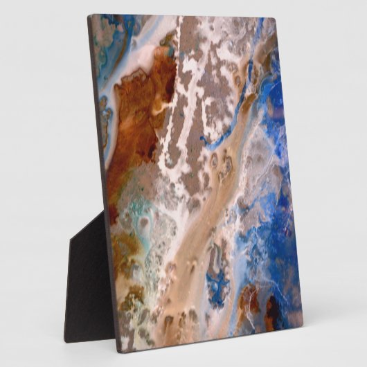 Abstraktes Strandmuster, Wassermuster, Sommerspass Fotoplatte (Seite)