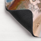 Abstraktes Strandmuster, Wassermuster, Sommerspass Mousepad (Ecke)