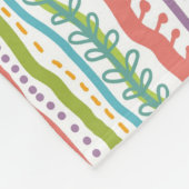 Abstraktes Streifen-Vertikale-Muster Fleecedecke (Ecke)