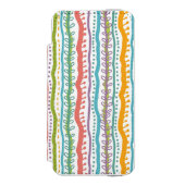 Abstraktes Streifen-Vertikale-Muster Incipio iPhone Geldbeutel-Hülle (Folio Vorderseite)